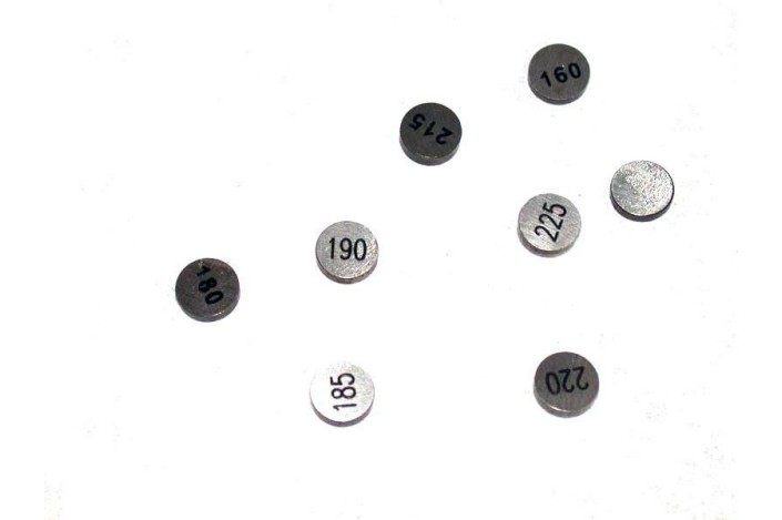 Pastilles de soupape HOT CAMS Ø8,90x2,60mm - jeu de 5