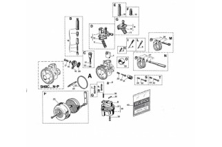 Carburateur DELL ORTO SHBC Ø19mm - avec starter à câble