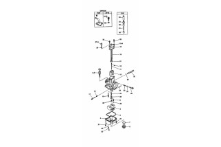 Carburateur KEIHIN PWK Standard Ø28mm - bois chrome