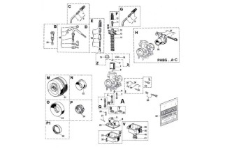 Carburateur DELL ORTO PHBG DS Ø21mm
