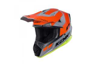 Casque KENNY Track Graphic Grey Orange – Casque Moto Cross
