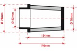 Filtre à air BMC conique Ø42mm - FMSA42-127