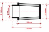 Filtre à air BMC conique Ø50mm - FBSS50-128
