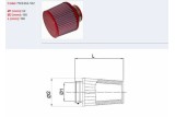 Filtre à air BMC conique Ø52mm - SS52-102