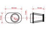 Filtre à air BMC conique Ø55mm - FBPF55-70R