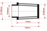 Filtre à air BMC conique Ø66mm - FMSA66-110