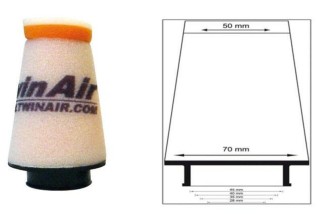Filtre à air TWIN AIR conique Ø35mm - 158970