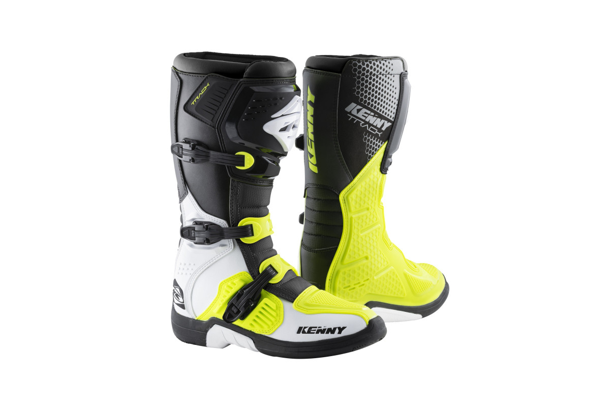 Bottes TRACK WHITE NEON YELLOW