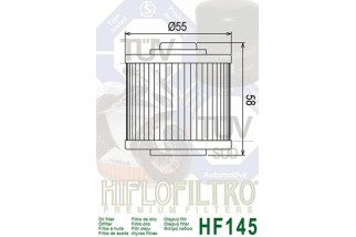 Filtre à huile HIFLOFILTRO - HF145