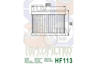 Filtre à huile HIFLOFILTRO - HF113