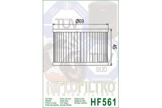 Filtre à huile HIFLOFILTRO - HF561