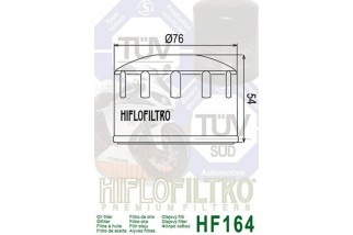 Filtre à huile HIFLOFILTRO - HF164