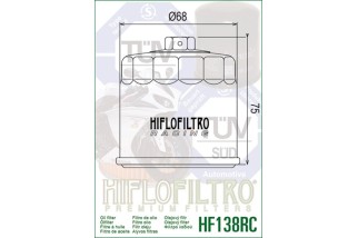 Filtre à huile HIFLOFILTRO Racing - HF138RC