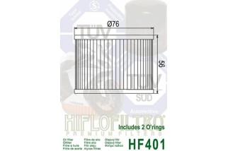 Filtre à huile HIFLOFILTRO - HF401