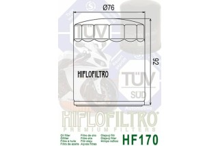 Filtre à huile HIFLOFILTRO Chrome - HF170C