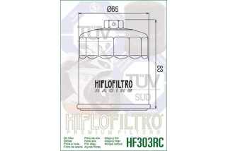 Filtre à huile HIFLOFILTRO Racing - HF303RC