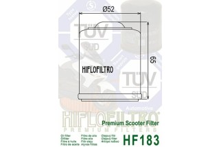 Filtre à huile HIFLOFILTRO - HF183