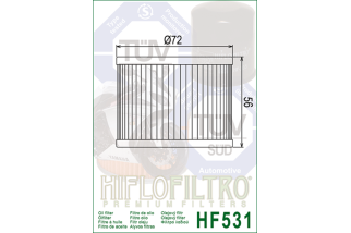 Filtre à huile HIFLOFILTRO - HF531