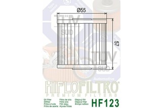 Filtre à huile HIFLOFILTRO - HF123