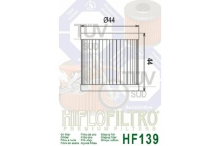 Filtre à huile HIFLOFILTRO - HF139