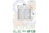 Filtre à huile HIFLOFILTRO - HF139