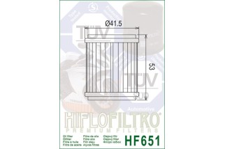 Filtre à huile HIFLOFILTRO - HF651