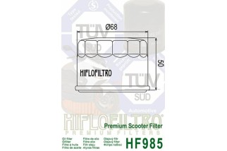 Filtre à huile HIFLOFILTRO - HF985