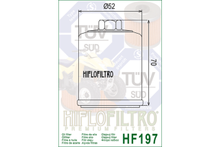 Filtre à huile HIFLOFILTRO - HF197