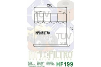 Filtre à huile HIFLOFILTRO - HF199