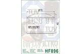 Filtre à huile HIFLOFILTRO - HF896