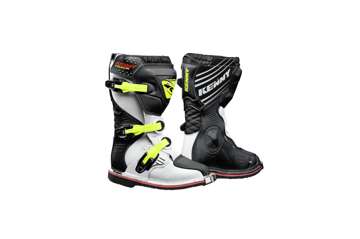 Bottes KENNY TRACK KID WHITE BLACK NEON | Kenny - Achat en ligne