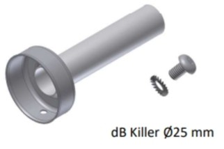 DB Killer MIVV pour silencieux X-M1 Ø25 mm