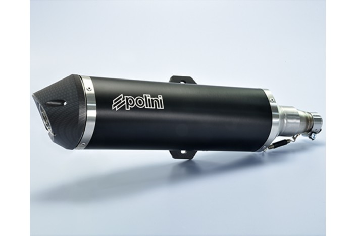 Silencieux POLINI Aluminium noir - Piaggio