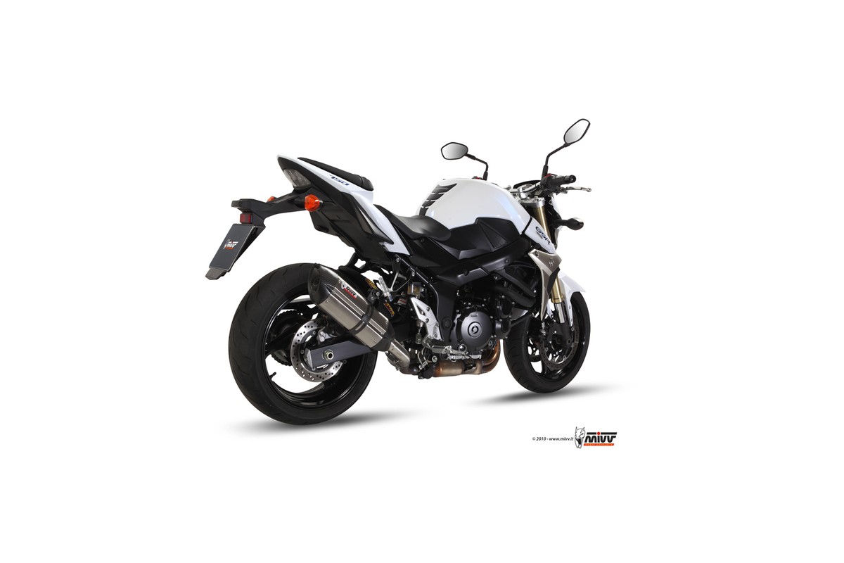 Silencieux MIVV Suono inox/casquette carbone Suzuki GSR 750