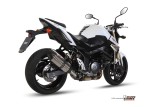 Silencieux MIVV Suono inox/casquette carbone Suzuki GSR 750