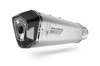 Silencieux MIVV Delta Race inox/casquette carbone Kawasaki Versys 1000