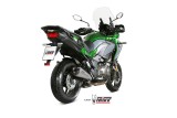 Silencieux MIVV Delta Race inox/casquette carbone Kawasaki Versys 1000
