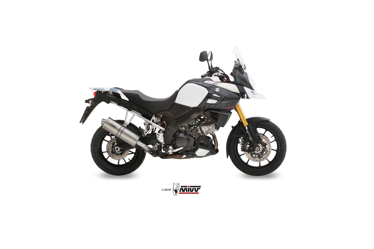 Silencieux MIVV Oval acier inox/casquette inox Suzuki