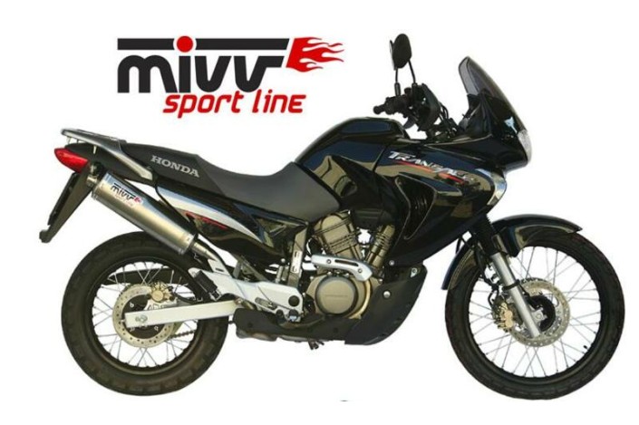 Silencieux MIVV Oval Classic inox Honda XL650V Transalp