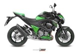 Silencieux MIVV Suono inox brossé noir/casquette carbone Kawasaki Z800