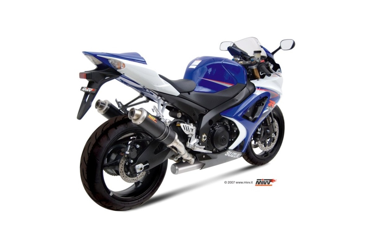 Silencieux double MIVV GP carbone SUZUKI GSX-R1000