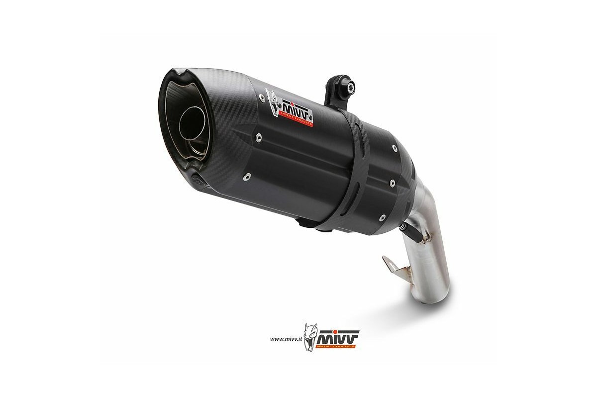 Silencieux MIVV Suono inox brossé noir Suzuki GSX-S1000