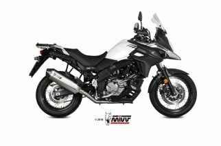 Silencieux MIVV Speed Edge inox/casquette carbone Suzuki DL650 V-Strom