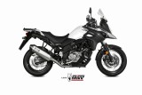 Silencieux MIVV Speed Edge inox/casquette carbone Suzuki DL650 V-Strom