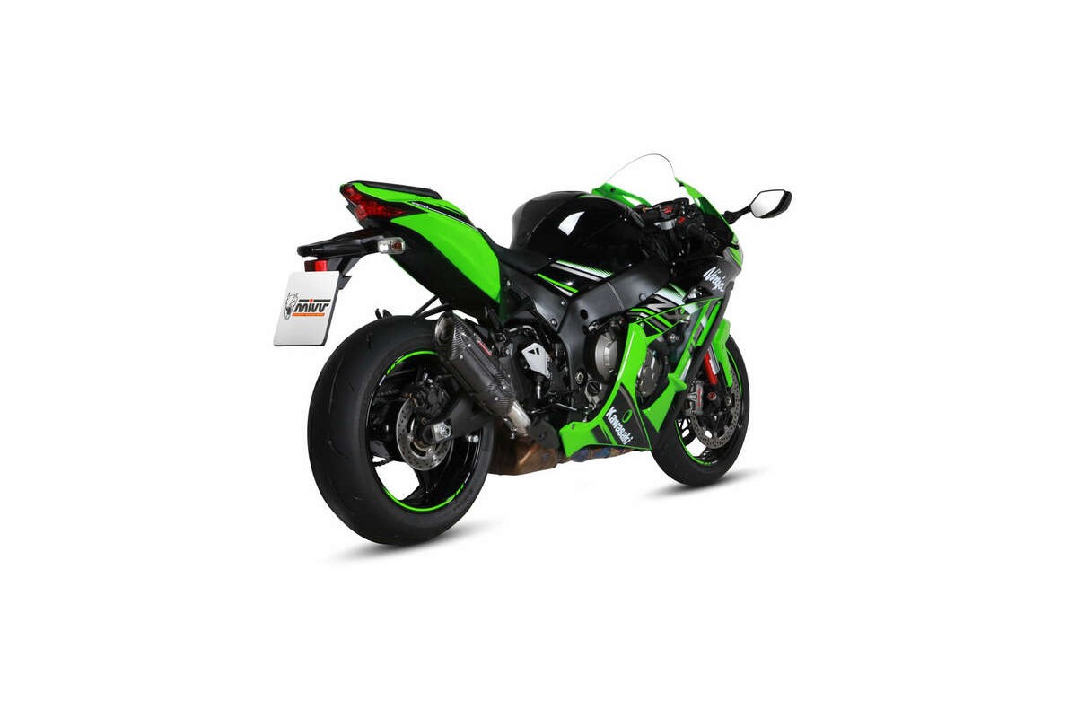 Silencieux MIVV Suono inox brossé noir Kawasaki ZX-10R