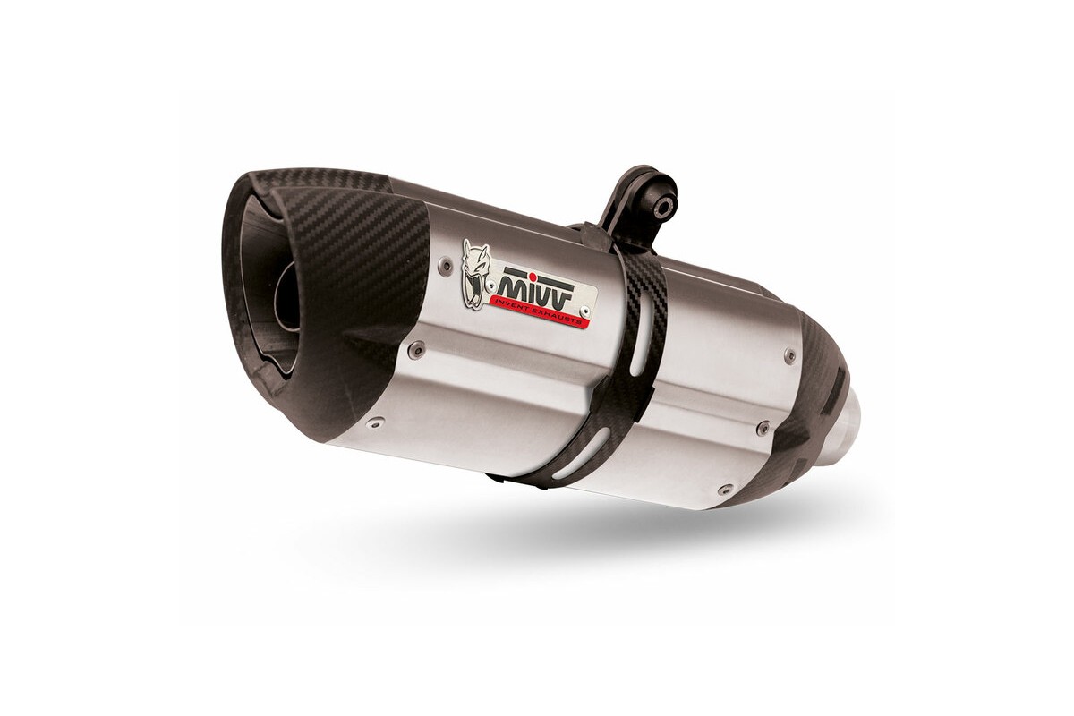 Silencieux MIVV Suono inox casquette carbone Honda CB500F
