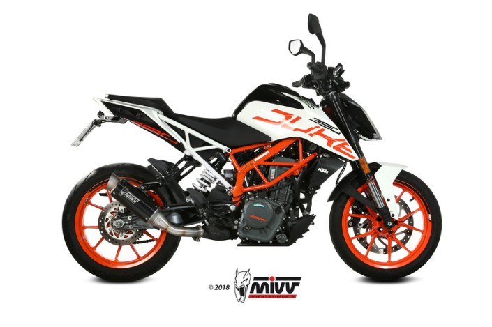 Silencieux MIVV GP Pro inox noir KTM Duke 125/390