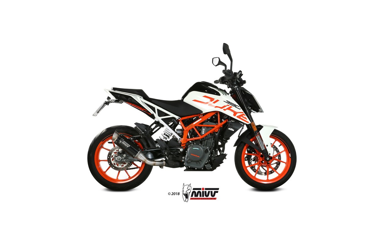 Silencieux MIVV GP Pro inox noir KTM Duke 125/390