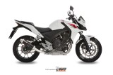 Silencieux MIVV GP inox brossé noir Honda CB500F/CB500X/CBR500R