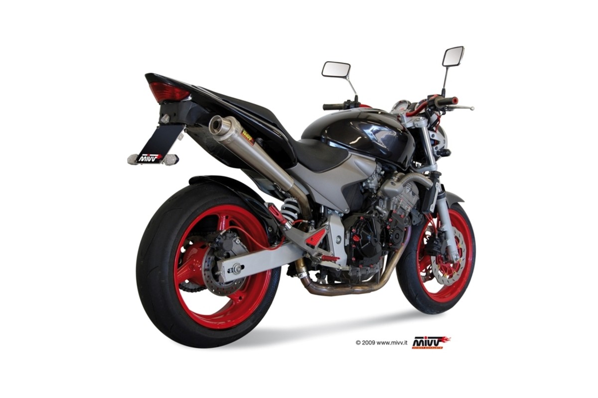Silencieux MIVV X-Cone inox brossé Honda CB600F Hornet
